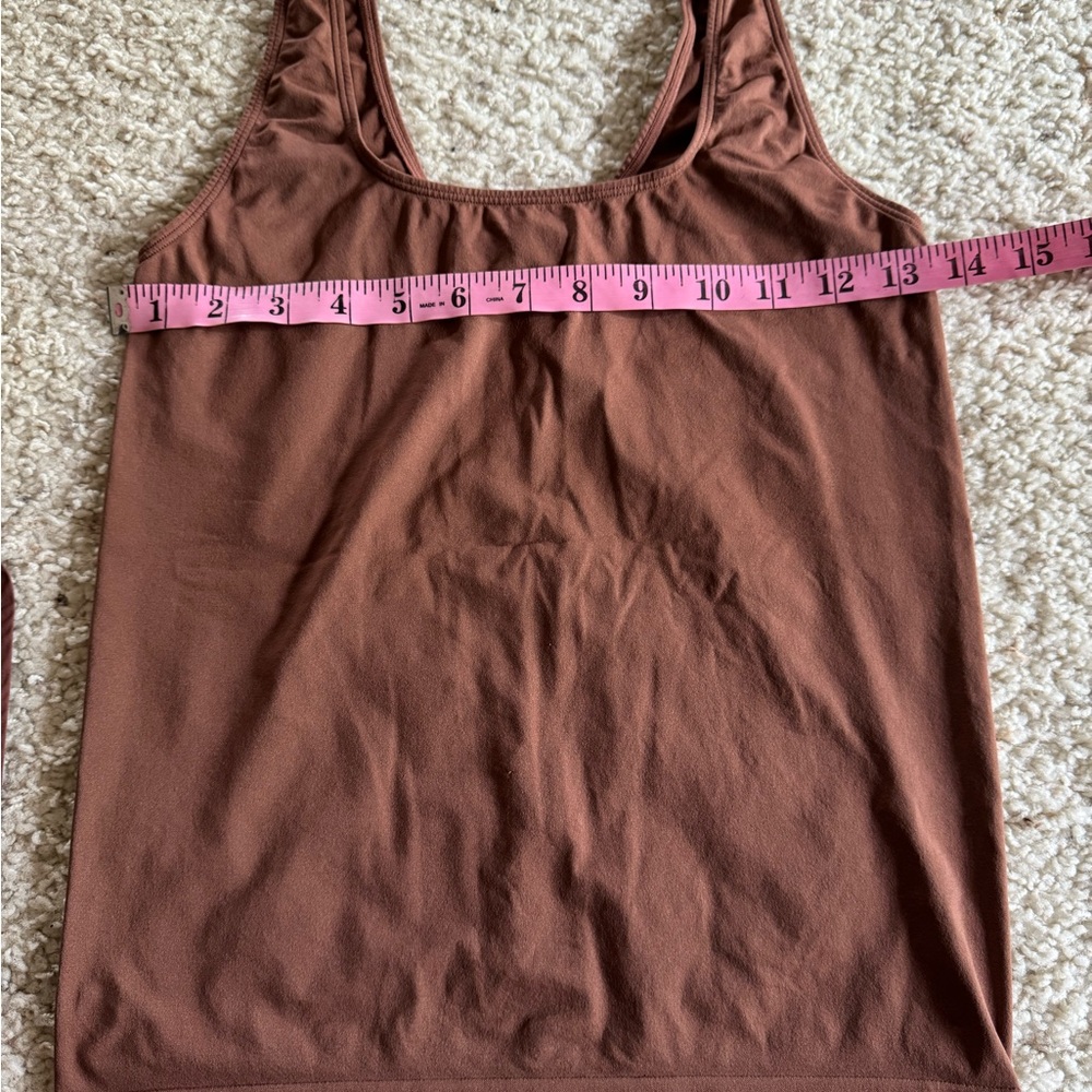 Alo Women’s Scoop Tank Top in Brown - Picture 2 of 5